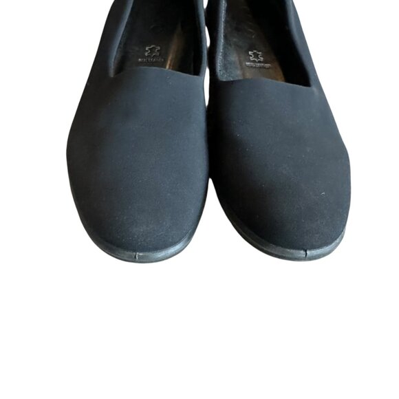 ECCO Felicia Textile Stretch Slip-On Black Comfort Pull-On Low Wedge Size 37 6.5 - Picture 4 of 12